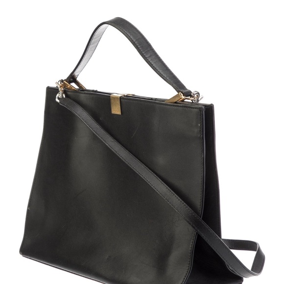 BALENCIAGA Calfskin Le Dix Medium Elegant Black Handbag - Picture 3 of 9